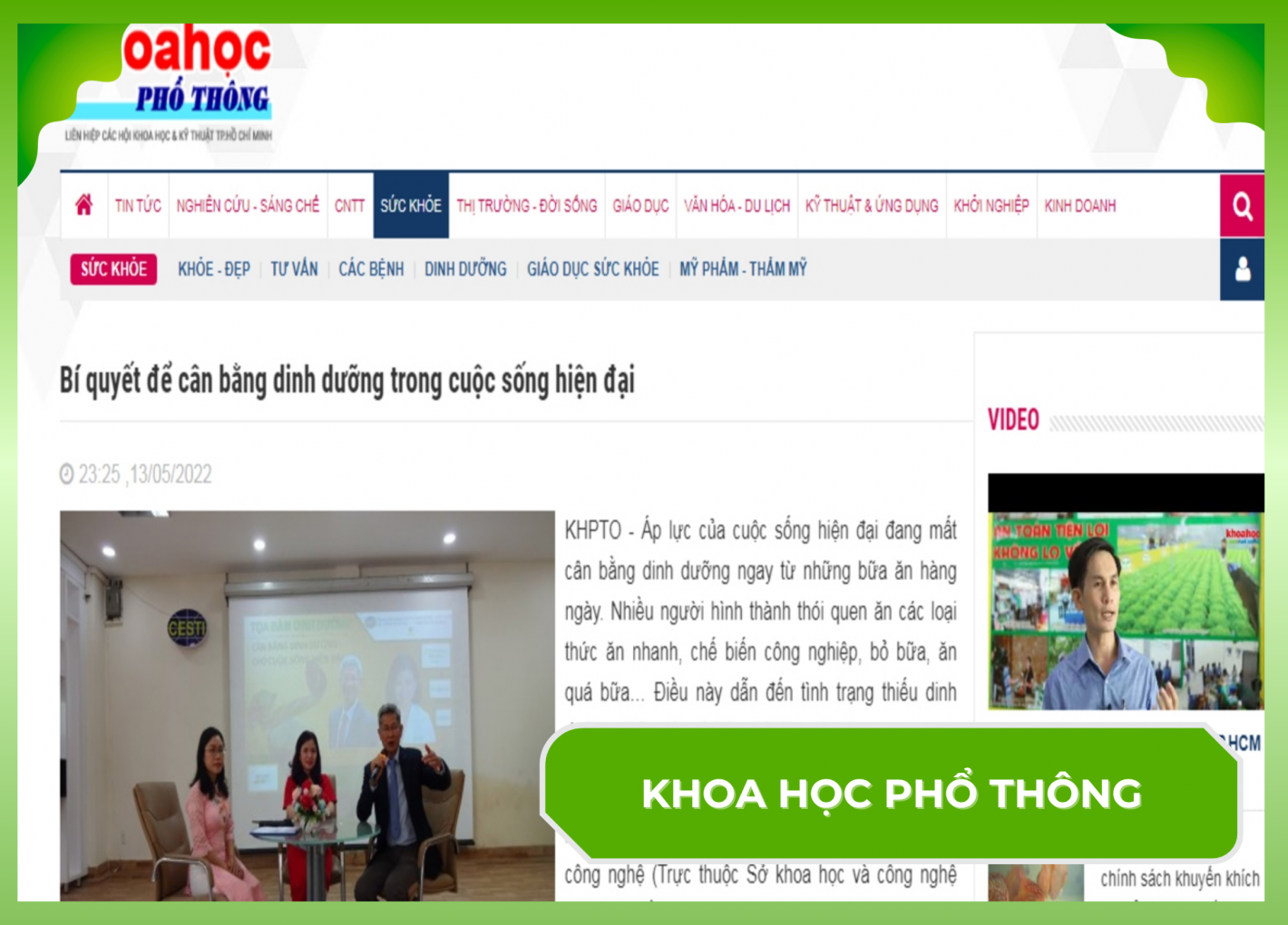 BÍ QUYẾT ĐỂ CÂN BẰNG DINH DƯỠNG TRONG CUỘC SỐNG HIỆN ĐẠI