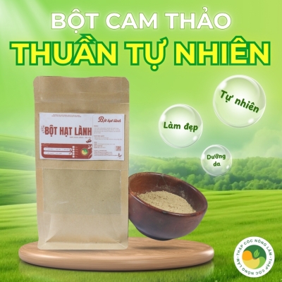Bột Cam Thảo Nguyên Chất Thuận Tự Nhiên - Thập Cốc Nông Lâm (Túi 50g)