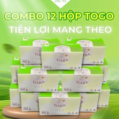 [Combo 12 Hộp TO GO] Ngũ Cốc GABA TO GO Không Đường | Mua Sỉ - Thập Cốc Nông Lâm (12 x 160g)